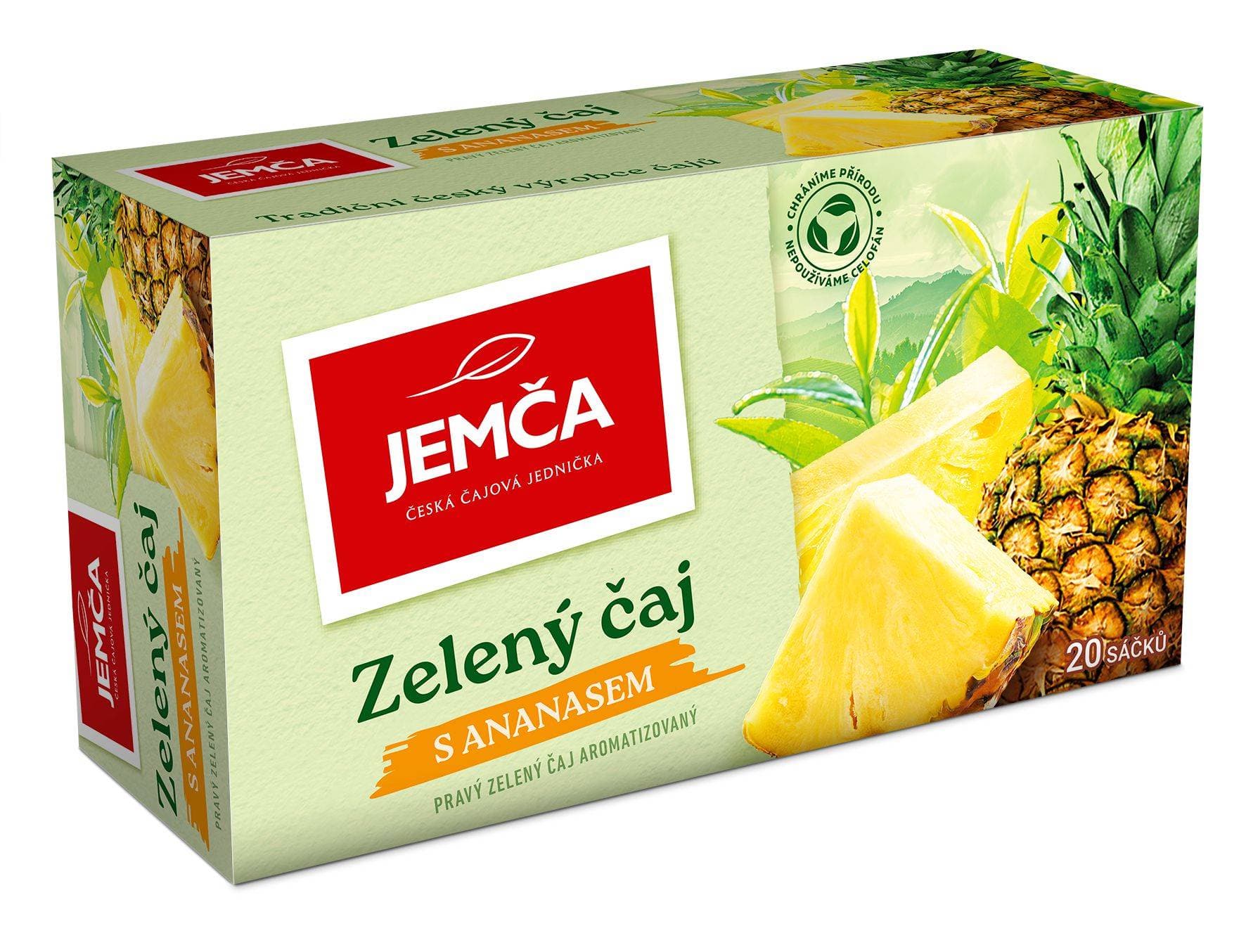 Jemča Zelený čaj s ananasem 20x1,5 g