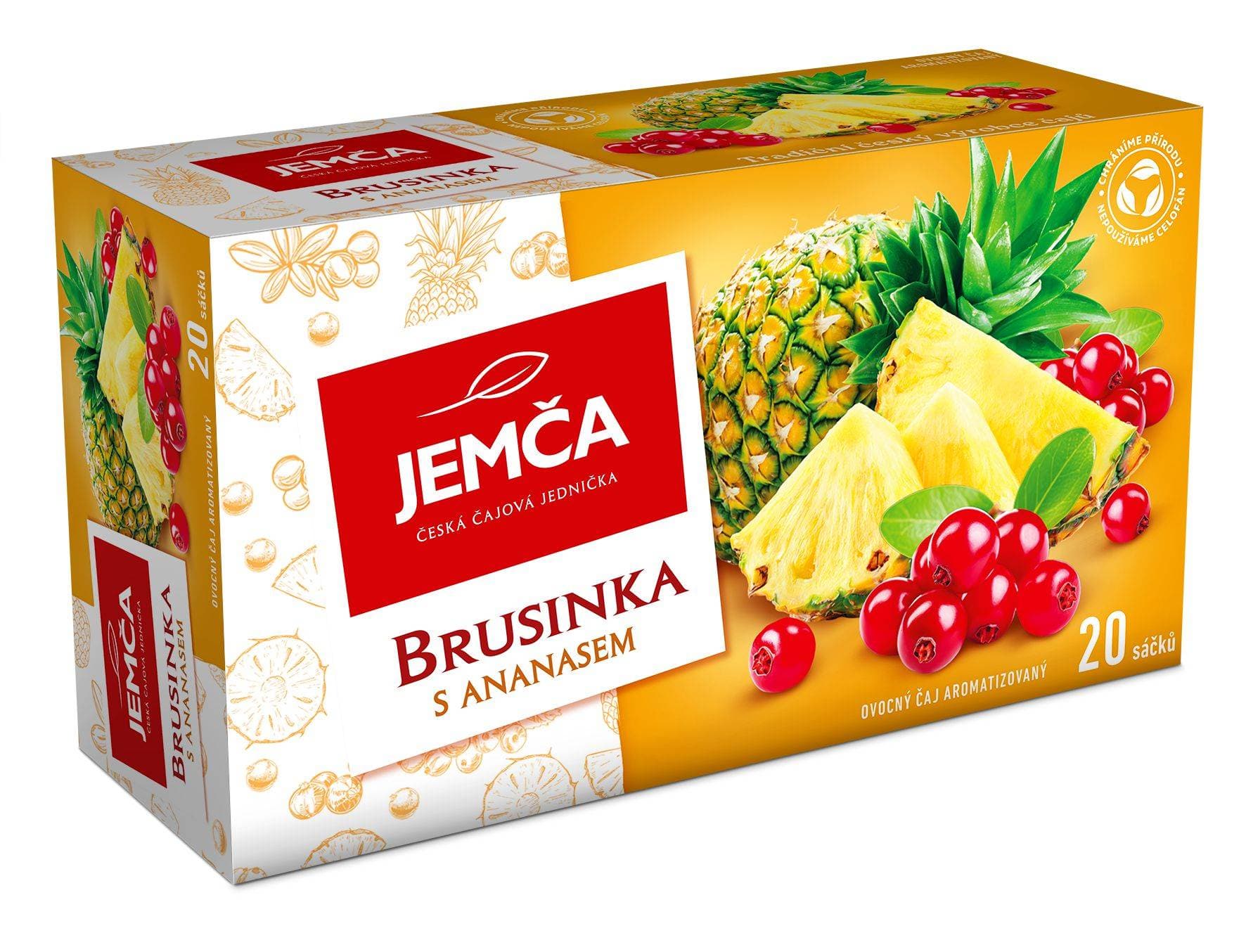 Jemča Brusinka s ananasem 40g