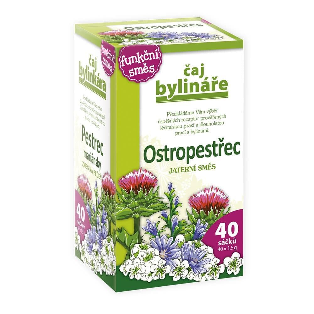 Čaj bylináře Ostropestřec - jaterní směs 40x1,5g