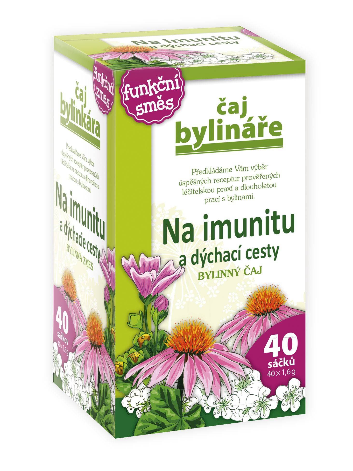 Čaj bylináře Na imunitu a dýchací cesty 40x1,6g