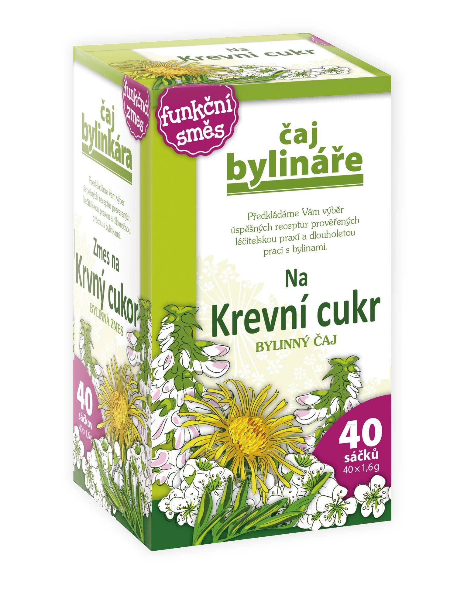 Čaj bylináře Na krevní cukr 40x1,6g