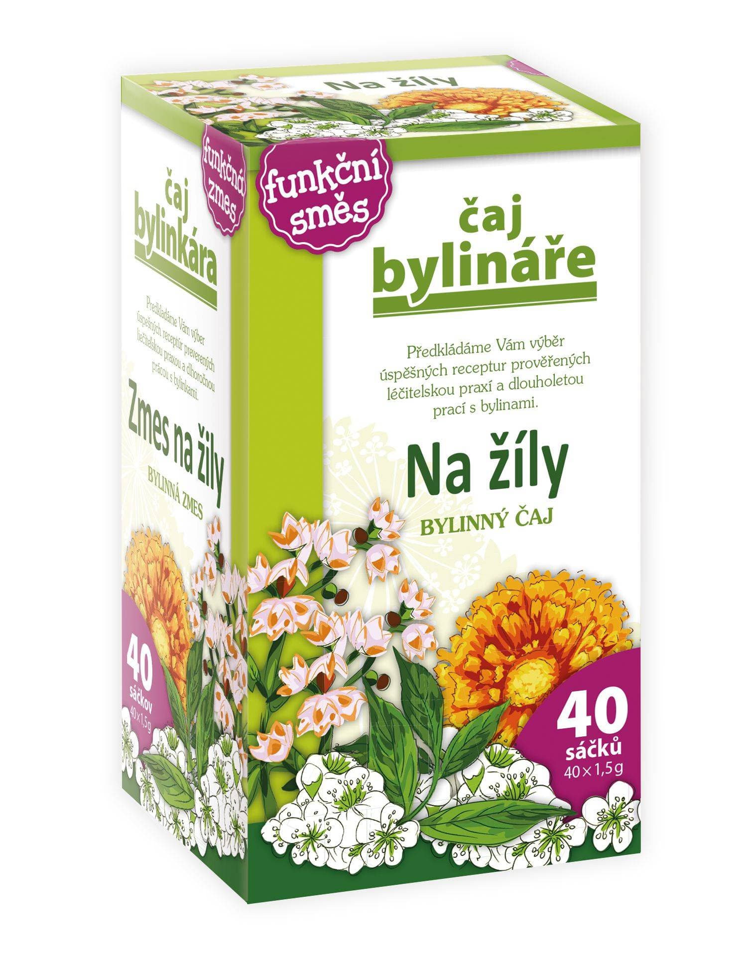 Čaj Bylináře Na žíly 40x1,6 g
