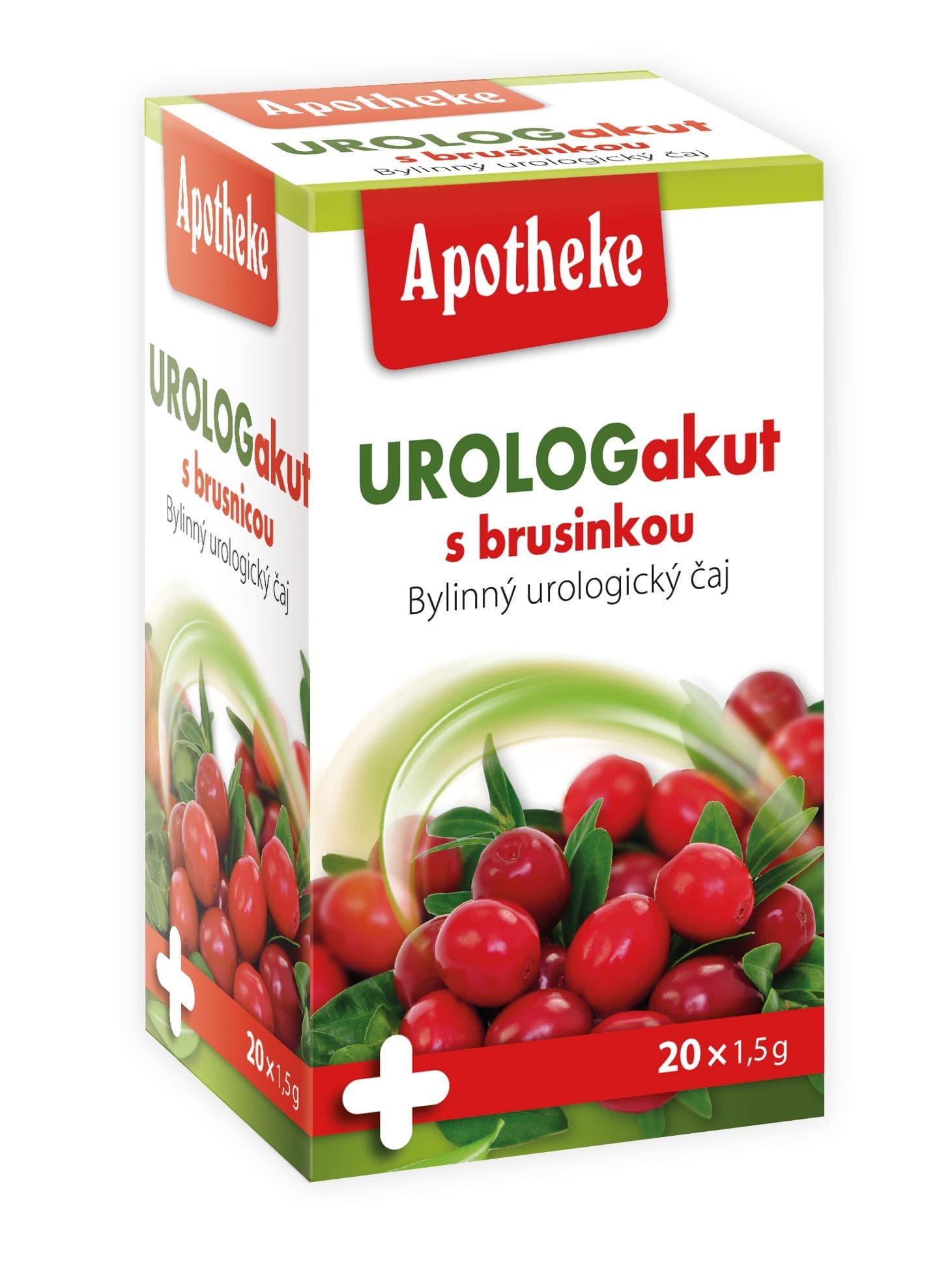 Apotheke Čaj Urolog akut s brusinkou 20x1,5g