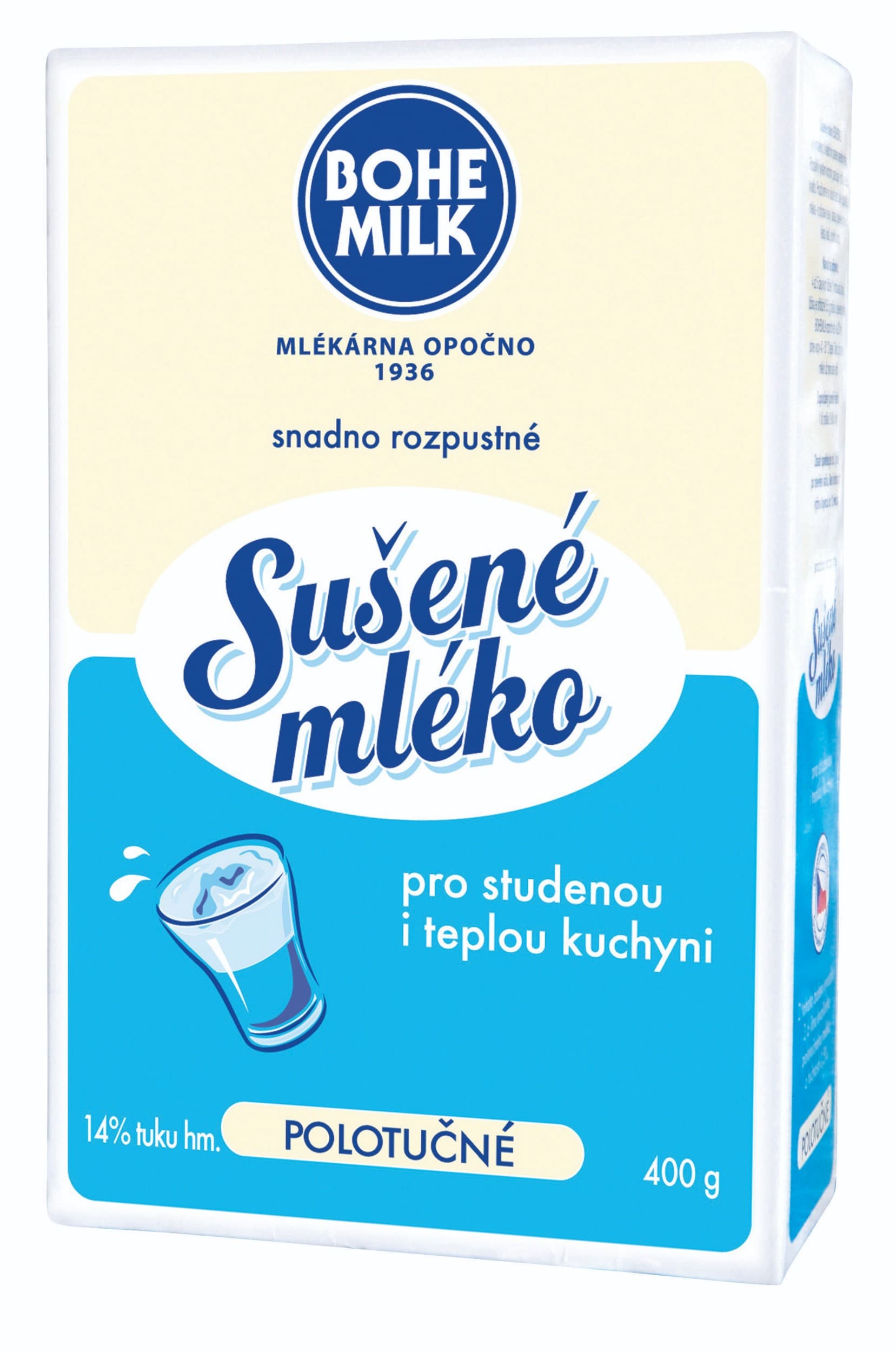 Bohemilk Sušené mléko polotučné 400 g