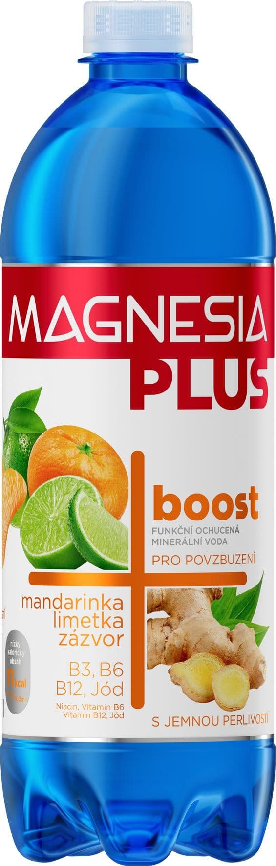Magnesia Plus Boost mandarinka, limetka, zázvor 0,7l