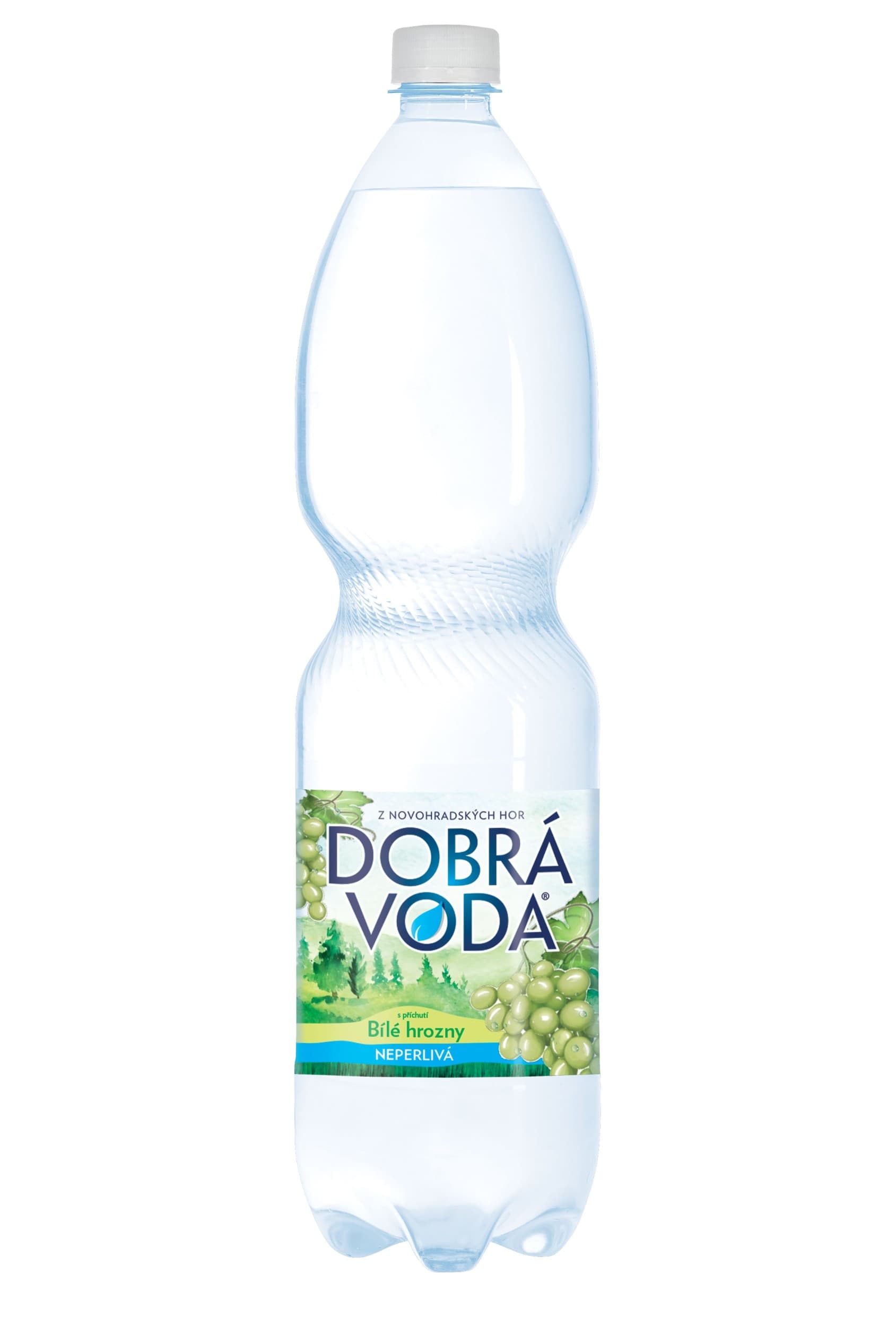 Dobrá Voda Neperlivá s příchutí bílé hrozny 1,5 l
