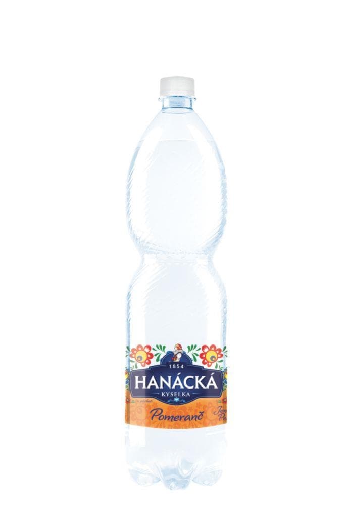 Hanácká Kyselka Pomeranč jemně perlivá 1,5 l