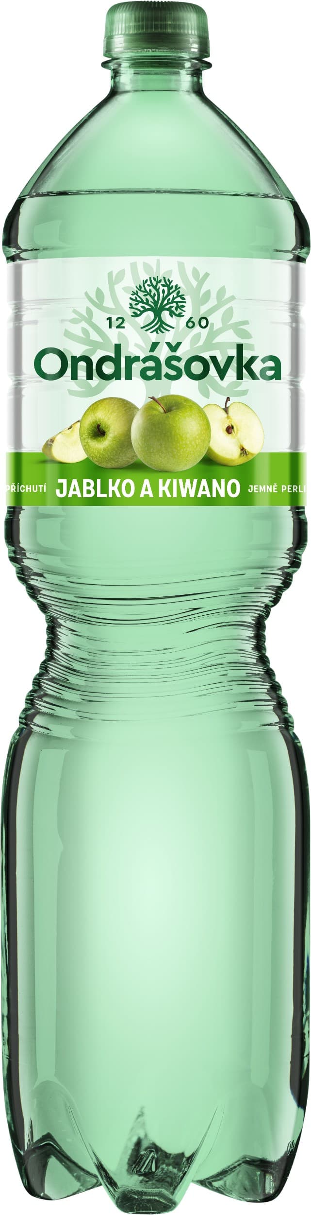 Ondrášovka Jemně perlivá minerální voda s příchutí kiwano & jablko 1,5 l
