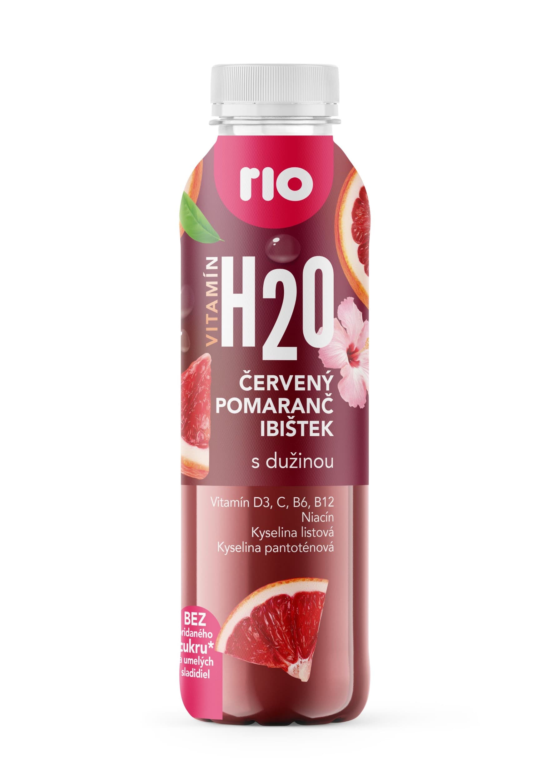 Rio H2O červený pomeranč - ibišek 0,4l