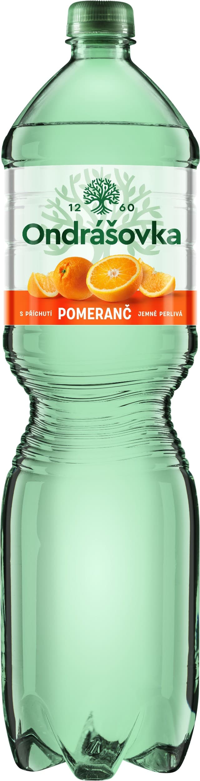 Ondrášovka Jemně perlivá minerální voda s příchutí pomeranč 1,5 l