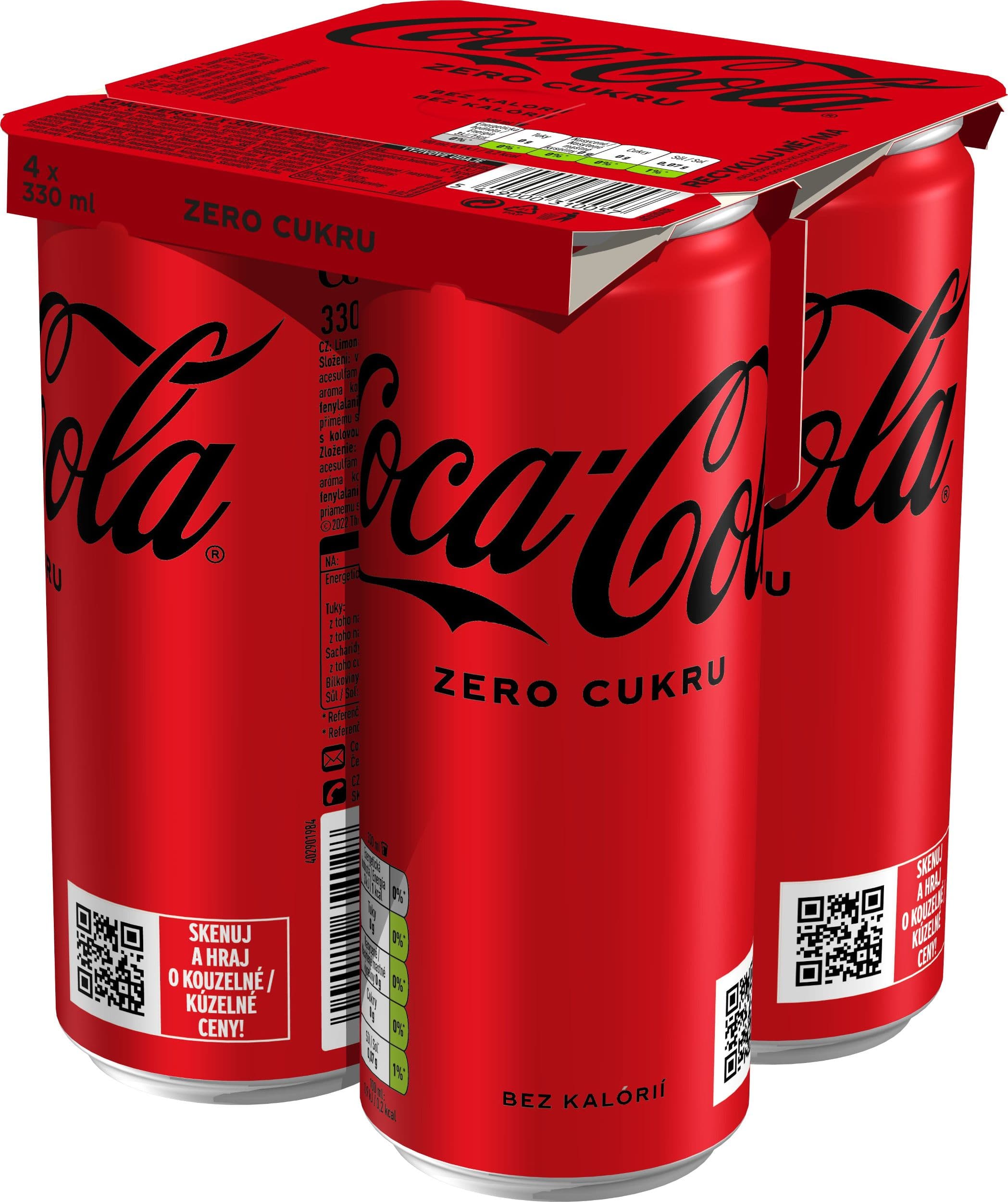 Coca-Cola Zero 4x330 ml