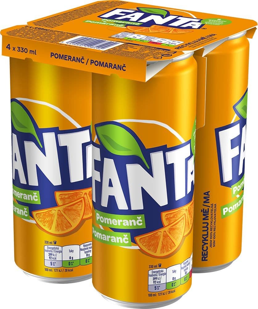 Fanta Pomeranč 4x330 ml