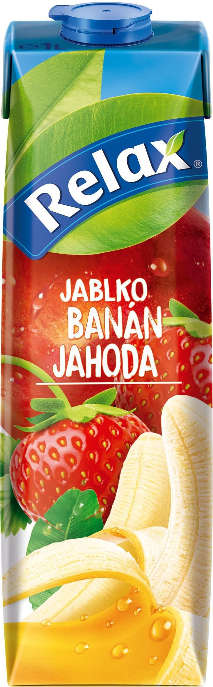 Relax Jablko-Banán-Jahoda 1l