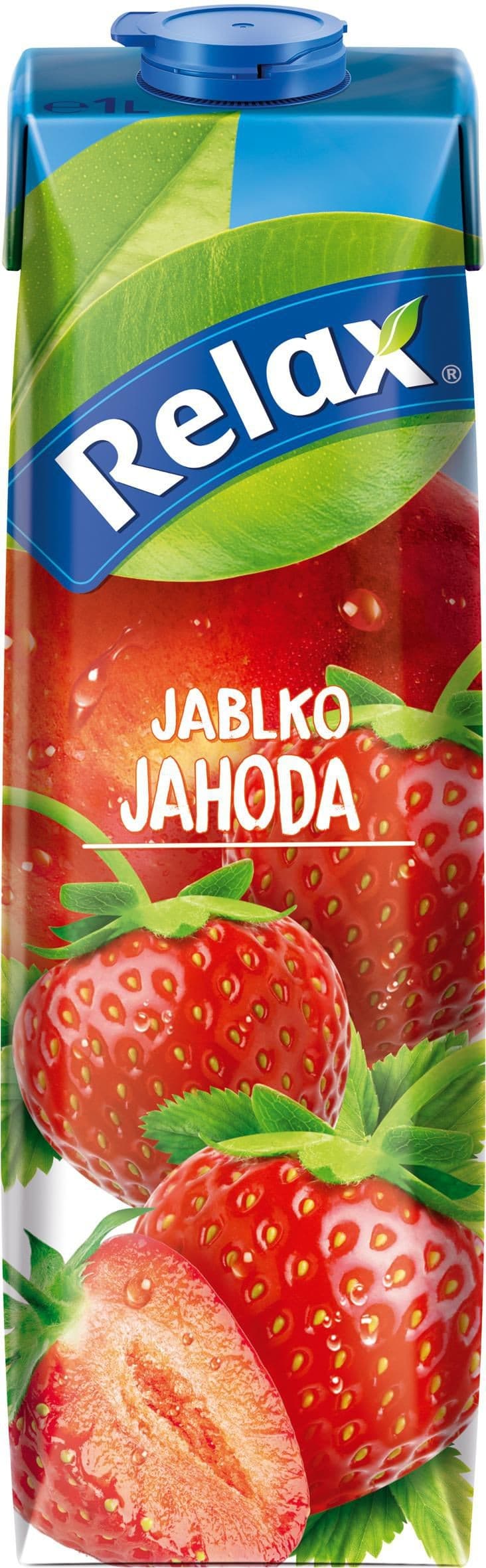 Relax JAHODA-jablko 1L TS