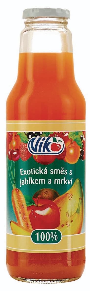 Viko Exotická směs s jablkem a mrkví 100% 750 ml