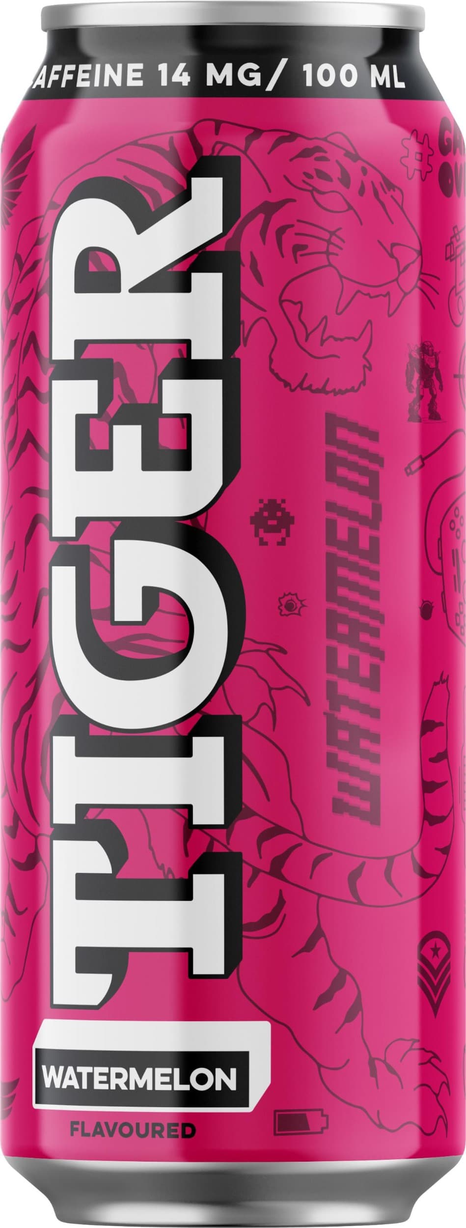 Tiger Light Caffeine Watermelon flavoured 0,5l plech