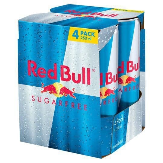 Red Bull Energetický nápoj Sugarfree 4Pack 4x250ml