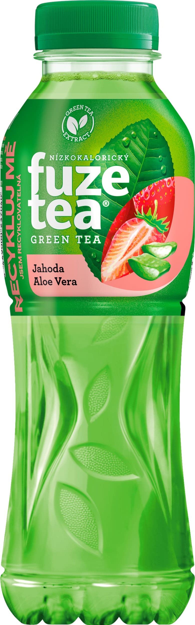 Fuzetea Strawberry Aloe Stevia Green Ice Tea 0,5 l
