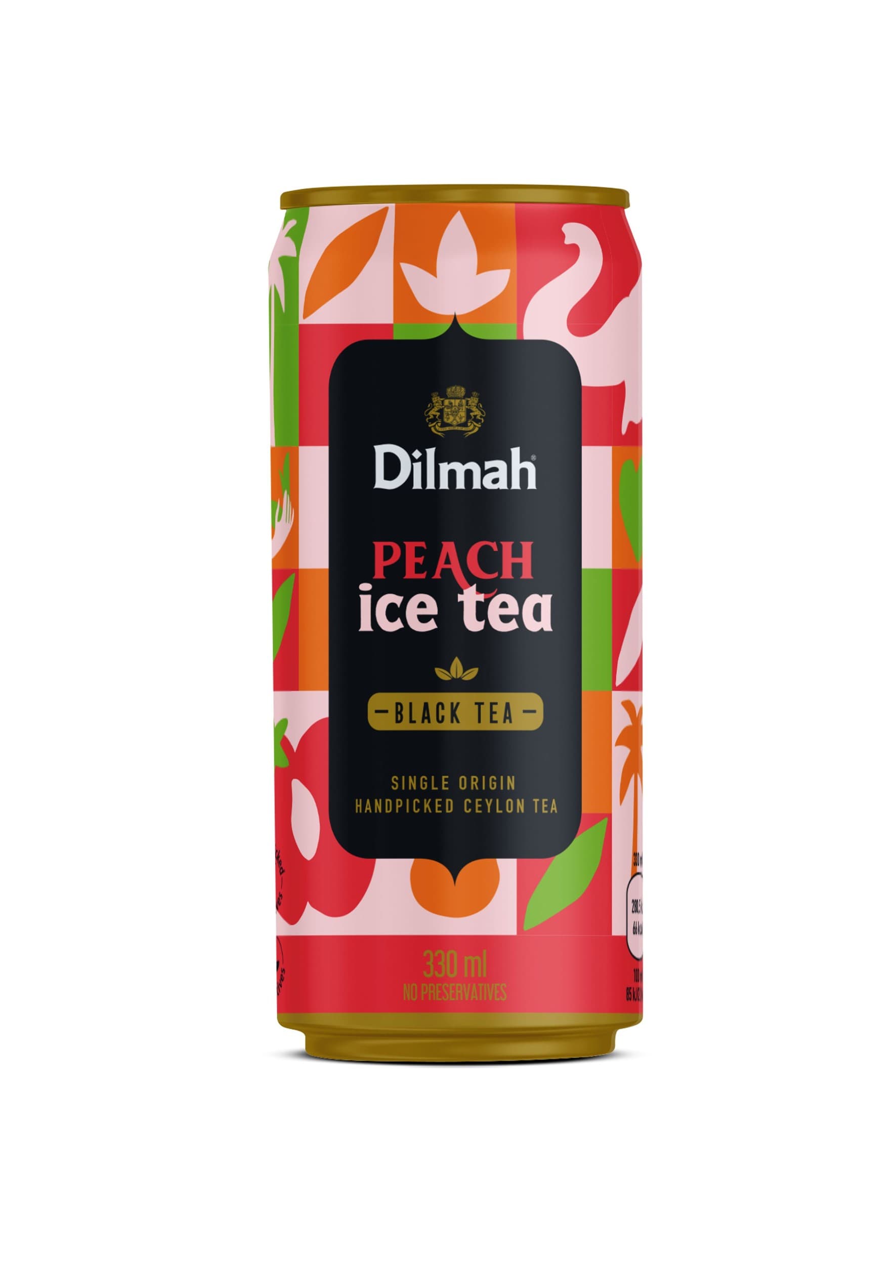 Dilmah Black Ice Tea Peach 0,33l plech
