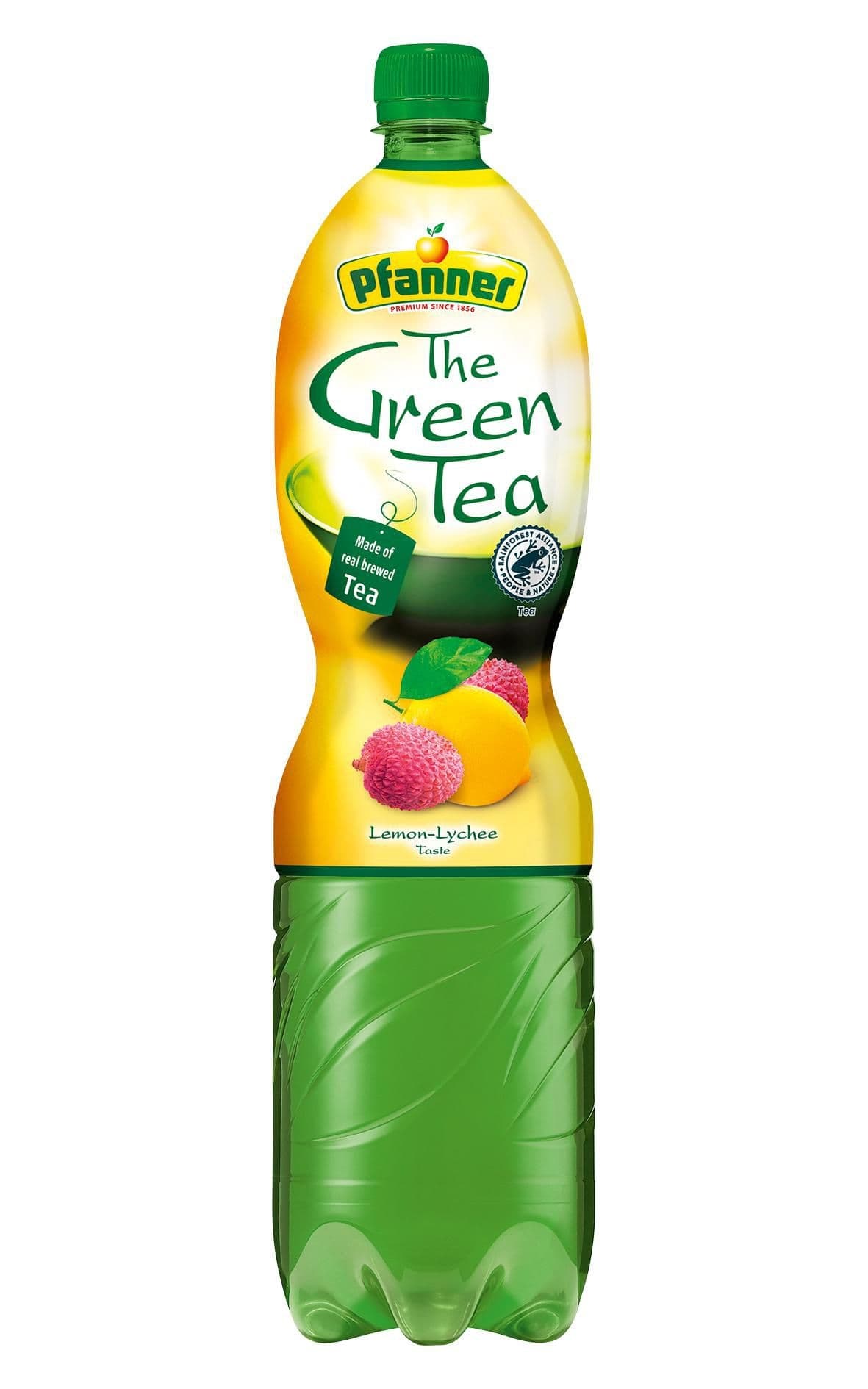 Pfanner Zelený čaj příchuť lemon lychee 1,5L
