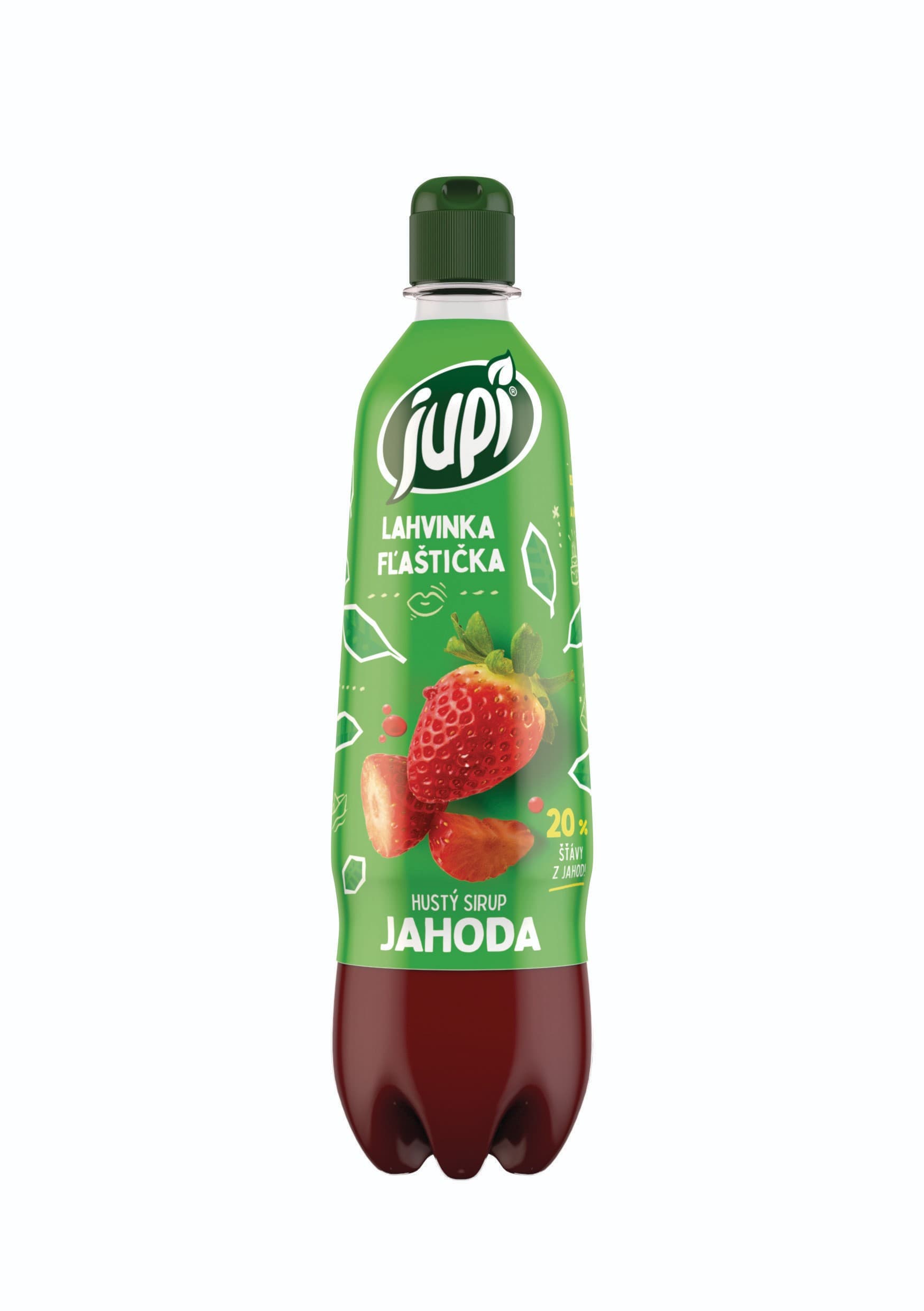 Jupí Superovocný sirup jahoda s jablkem 0,7 l