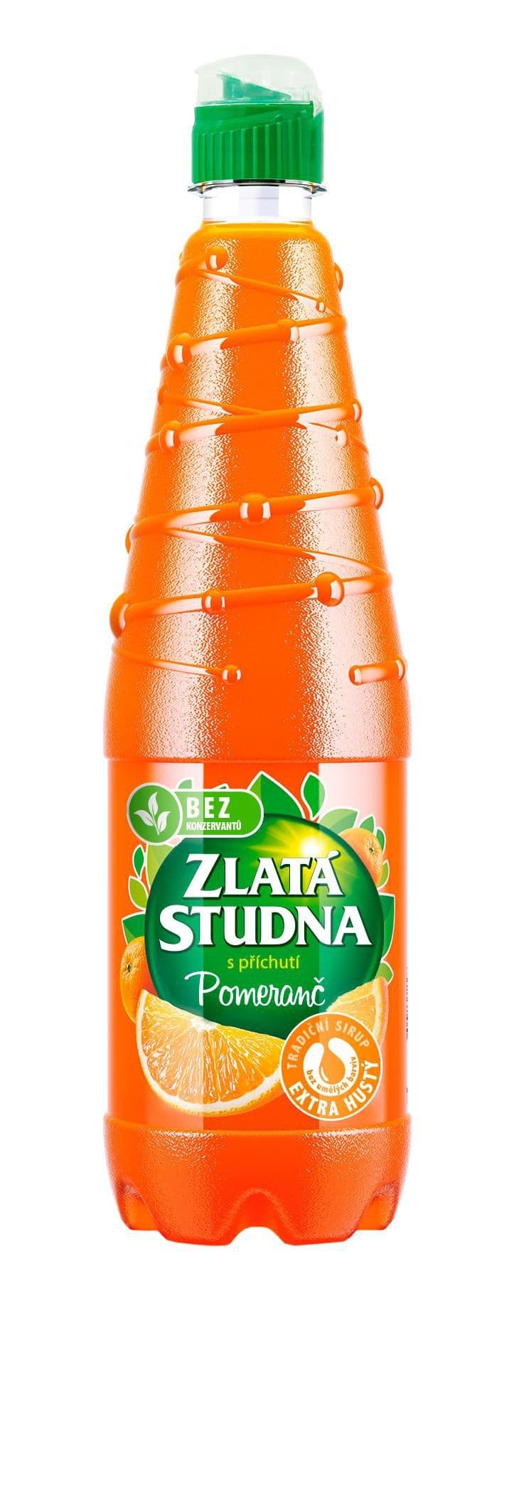 Zlatá studna sirup pomeranč 0,7l