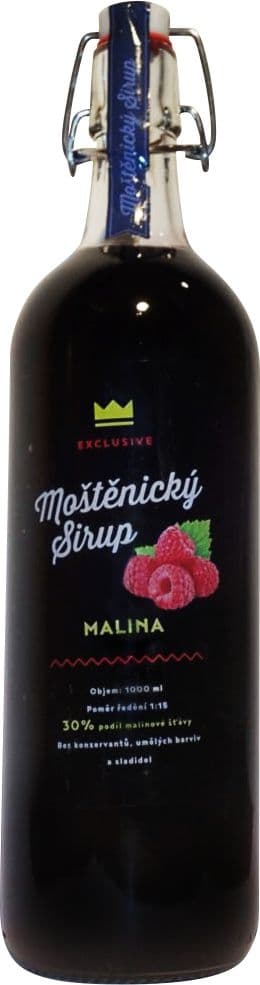 Moštěnický sirup Exclusive Malina 1 l