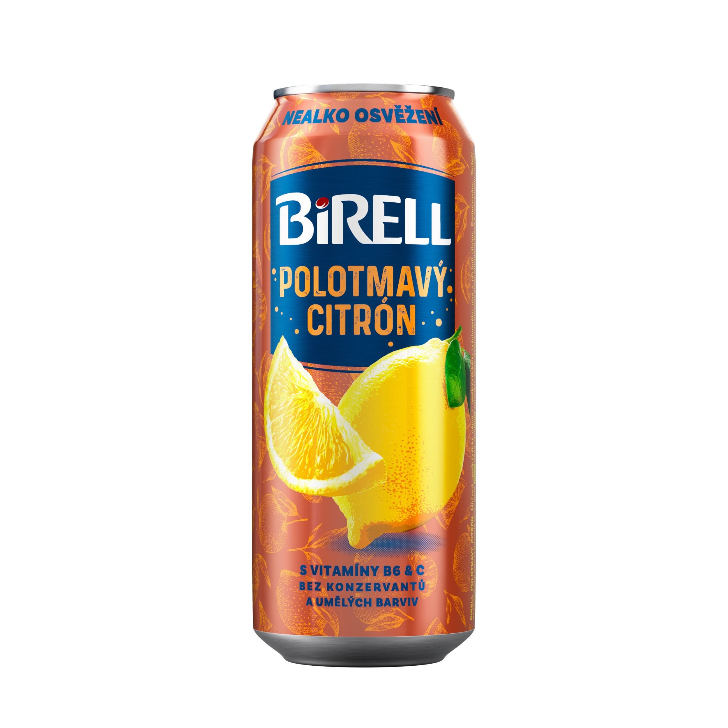 Birell Polotmavý citrón nealkoholické pivo 0,5 l
