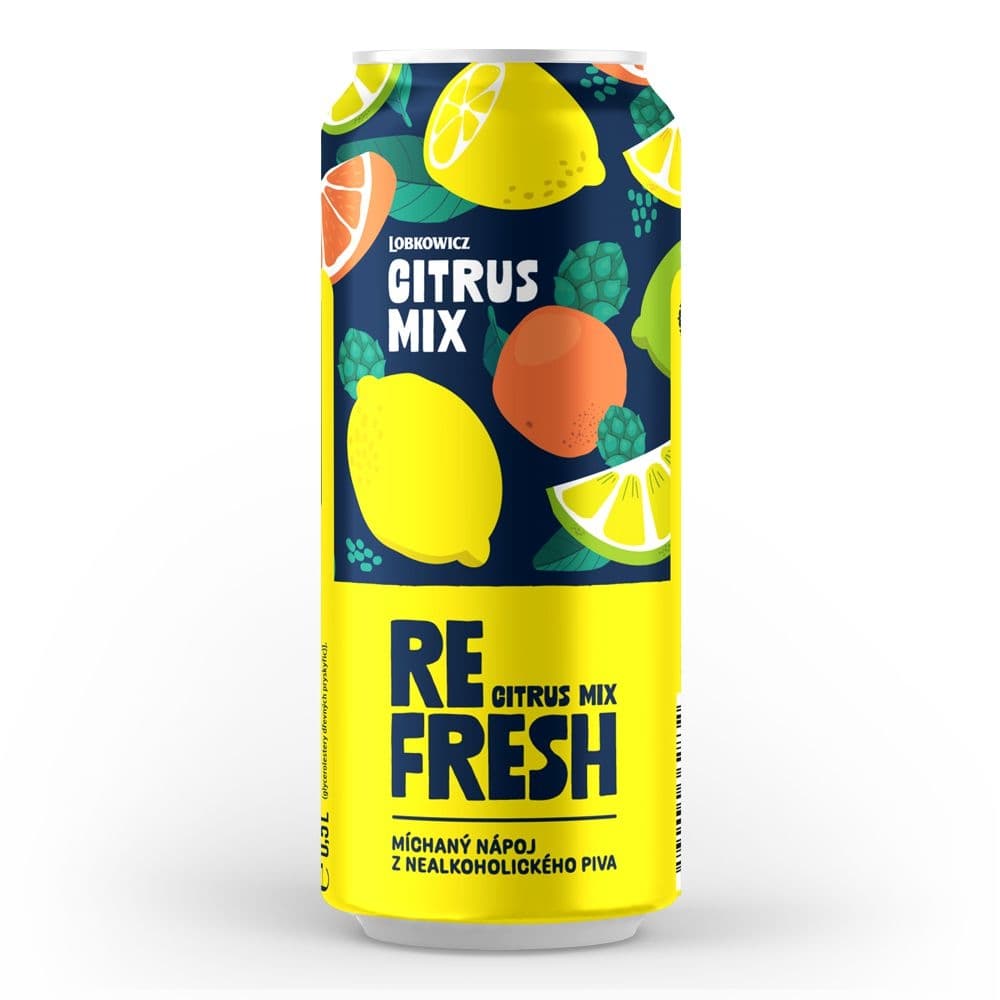 Lobkowicz Refresh s příchutí Citrus Mix 0,5l