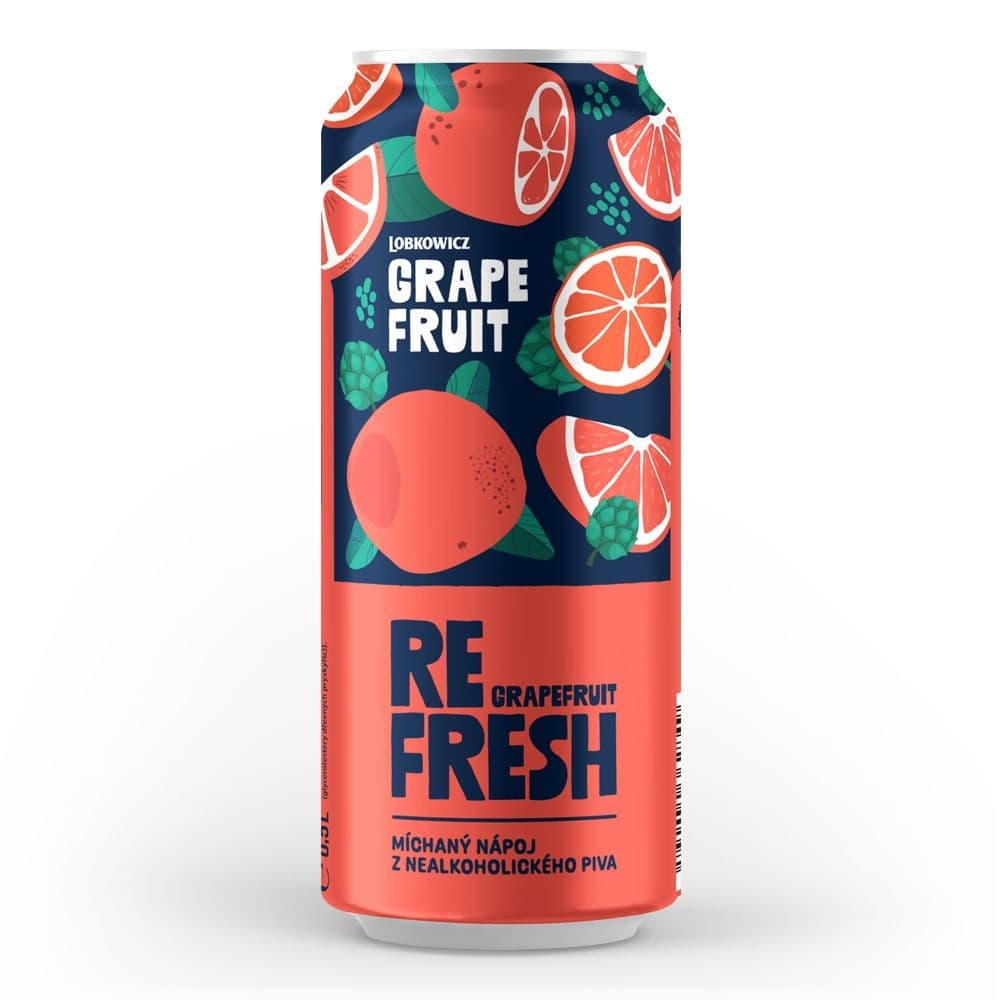 Lobkowicz Refresh s příchutí Grapefruit 0,5l