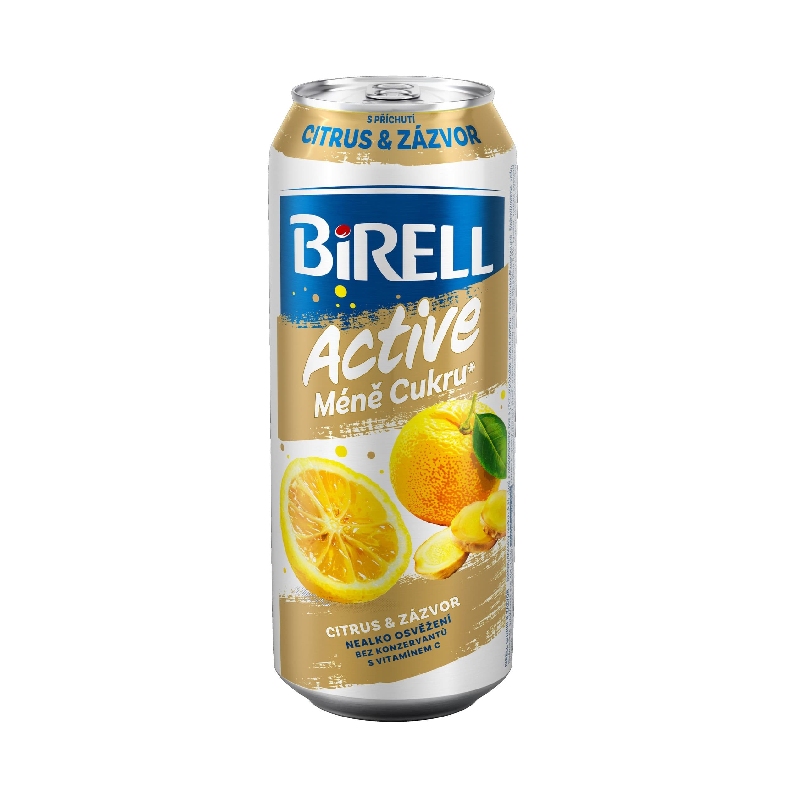 Birell Active Citrus zázvor méně cukru 0,5l