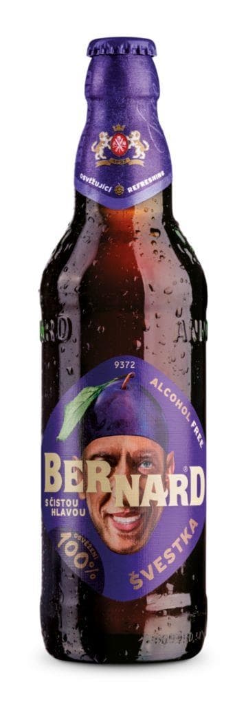 Bernard S čistou hlavou Švestka pivo 0,5 l