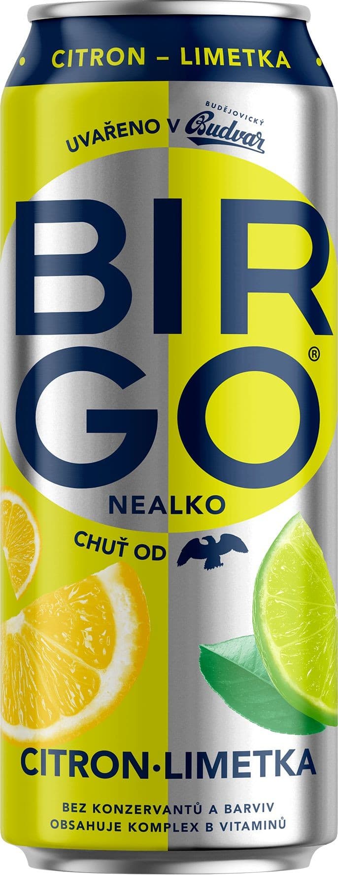 Birgo citron & limetka 0,5 l plech