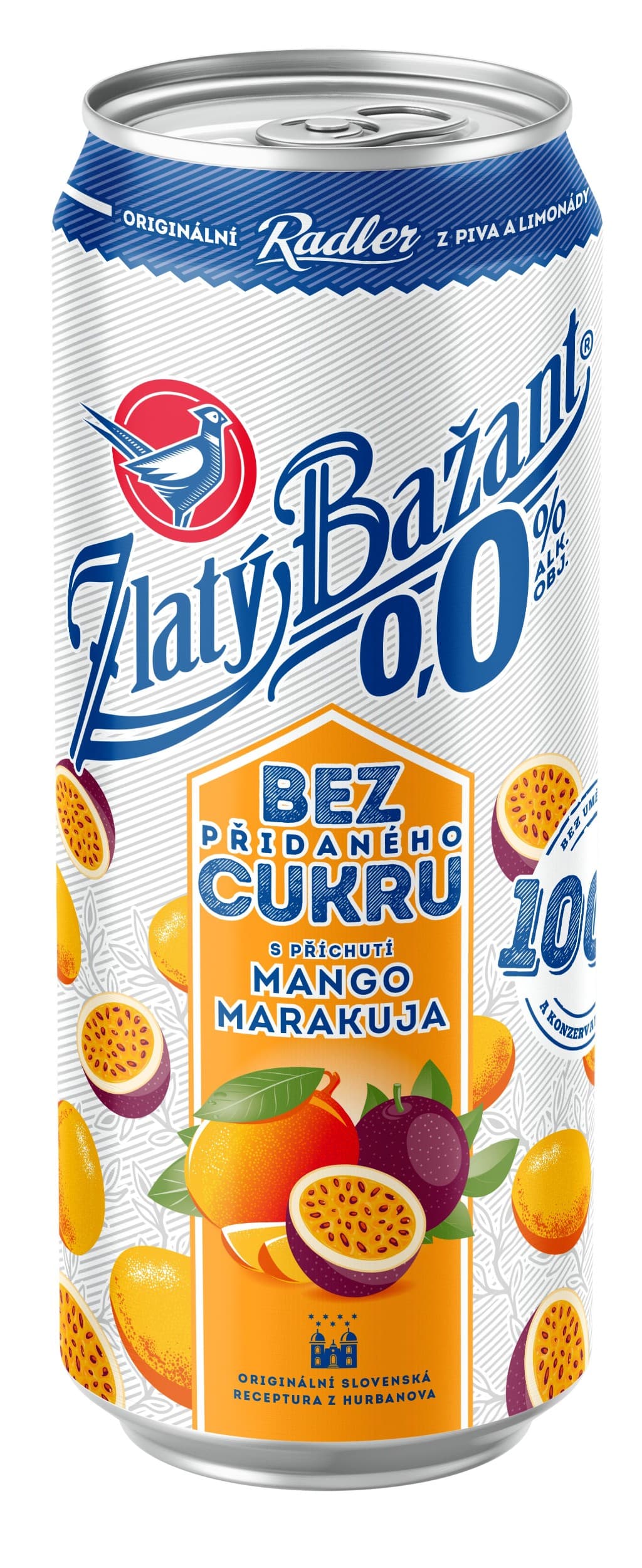 Zlatý Bažant Radler 0,0 mango marakuja 0,5l