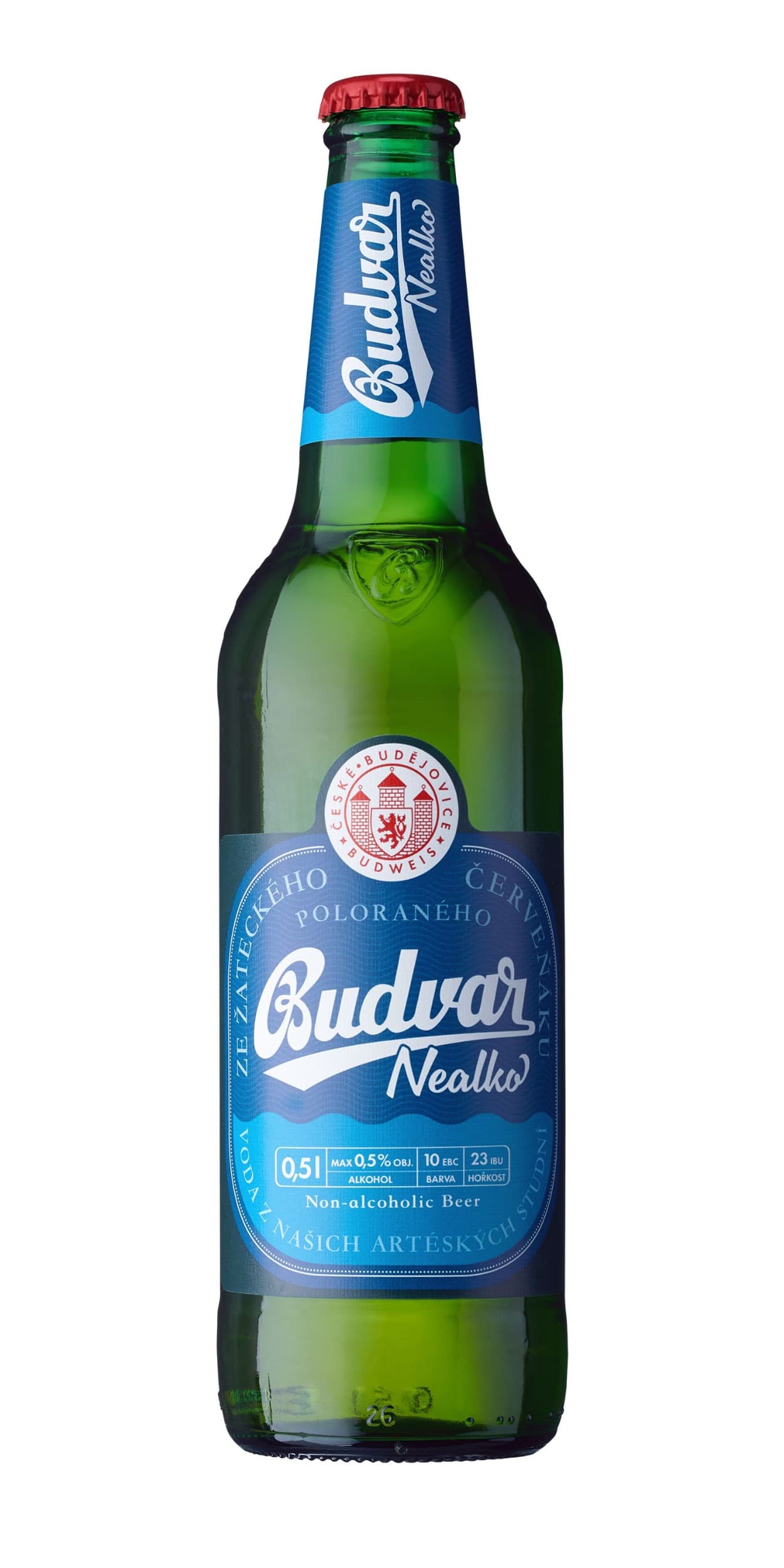 Budweiser Budvar Free nealkoholické pivo lahev 0,5 l