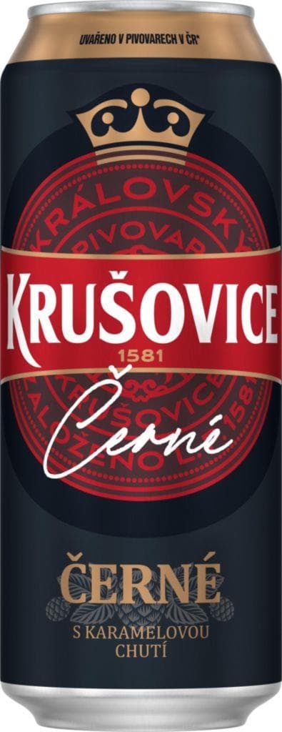 Krušovice Královské Černé pivo výčepní tmavé 0,5 l