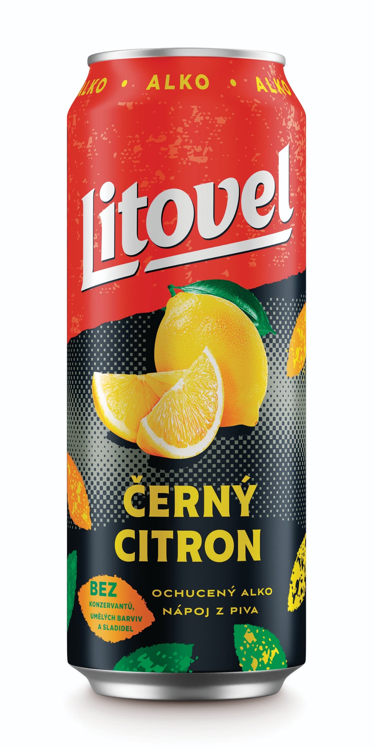 Litovel Černý citron plech 0,5 l