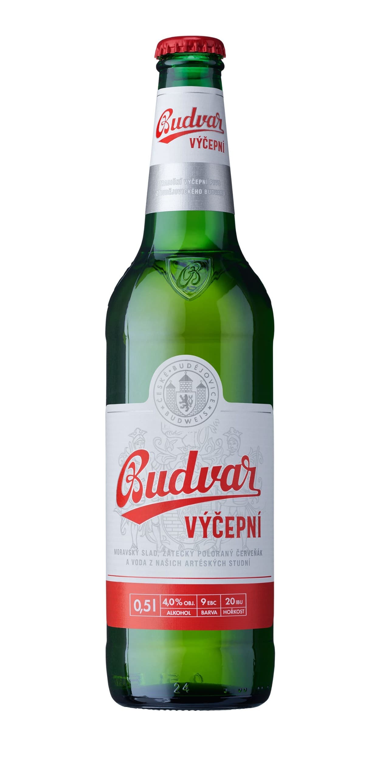 Budweiser Budvar Classic světlé výčepní pivo lahev 0,5 l