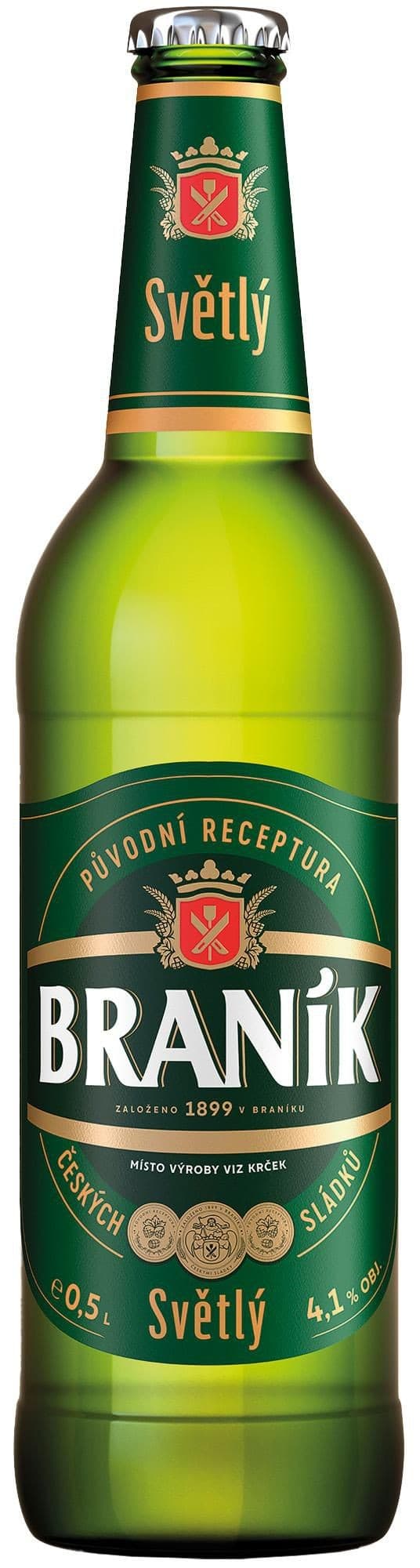 Braník Světlý světlé pivo výčepní 0,5l