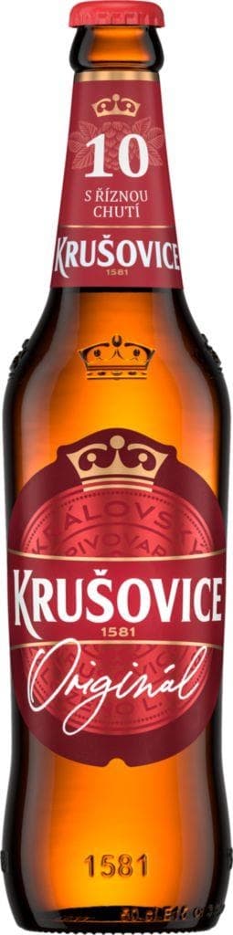 Krušovice 10° pivo výčepní světlé 0,5 l