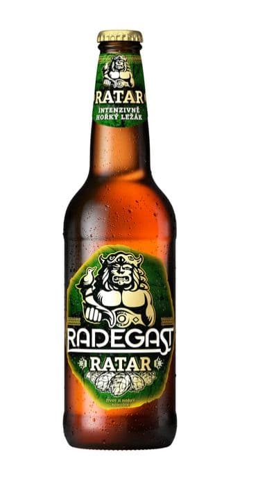 Radegast Ratar pivo ležák světlý 0,5l sklo