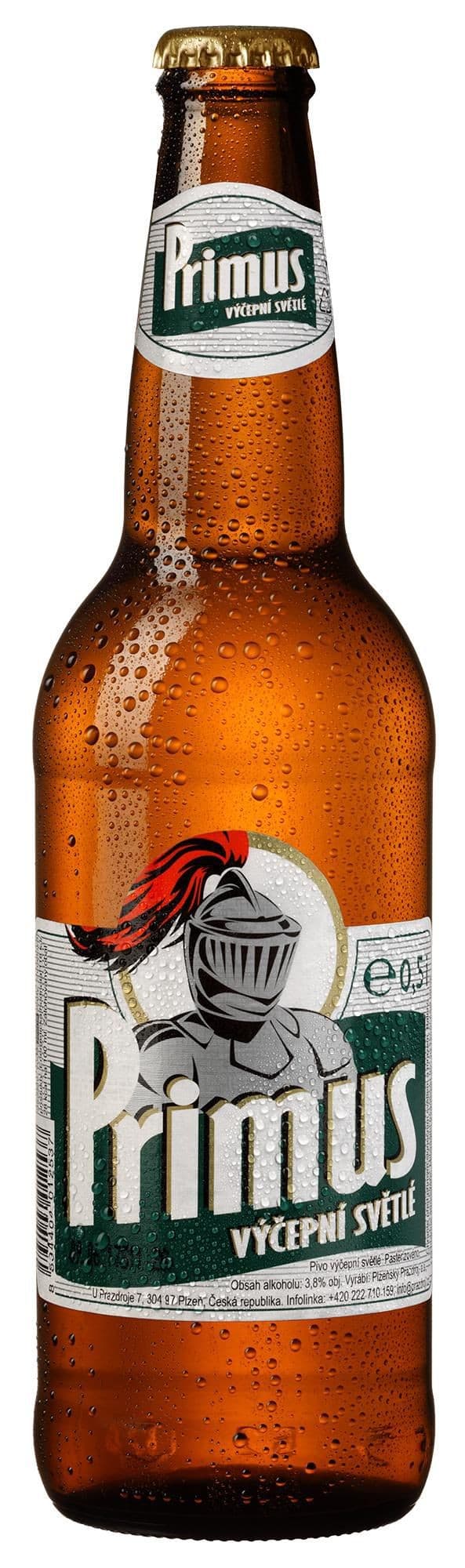 Primus Pivo výčepní světlé pivo 0,5 l