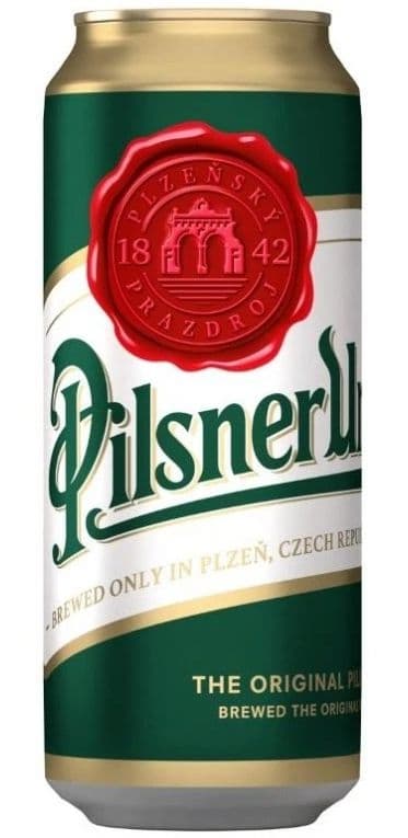 Pilsner Urquell Pivo ležák světlý plech 0,5 l