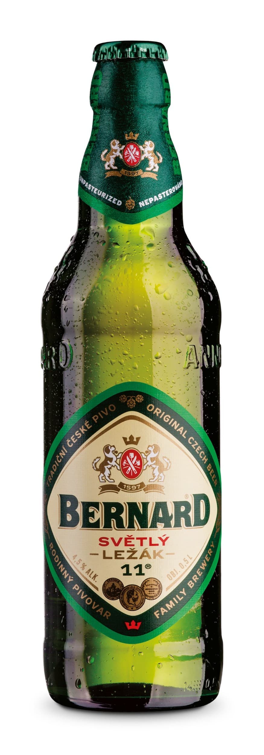 Bernard Jedenáctka tradiční světlý ležák pivo 0,5 l