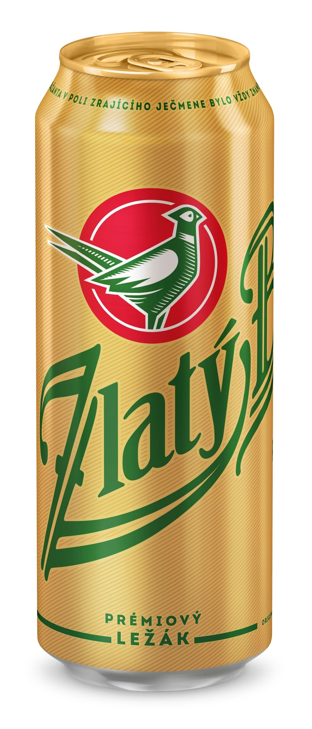 Zlatý Bažant pivo ležák světlý plech 0,5 l