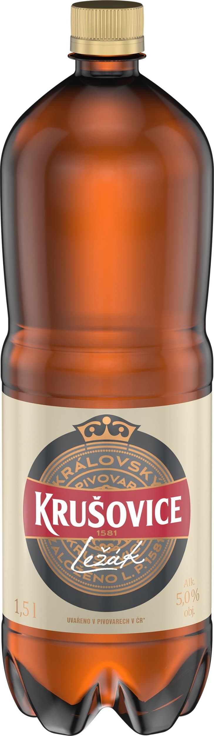 Krušovice 12°° pivo ležák světlý 1,5 l
