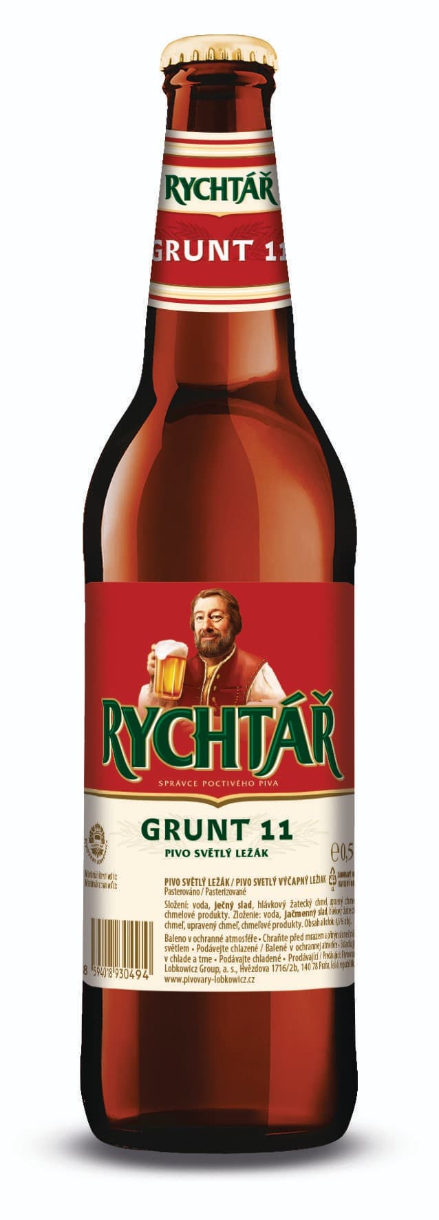 Rychtář Grunt světlý ležák sklo 0,5 l