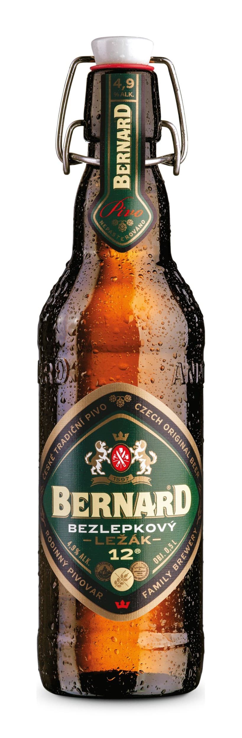 Bernard Bezlepkový ležák 12° světlé pivo 500 ml