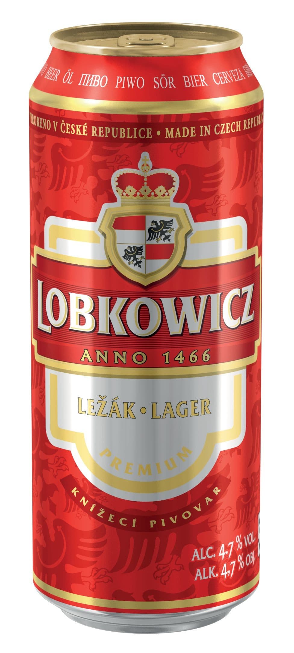 Lobkowicz Premium pivo světlý ležák 0,5 l