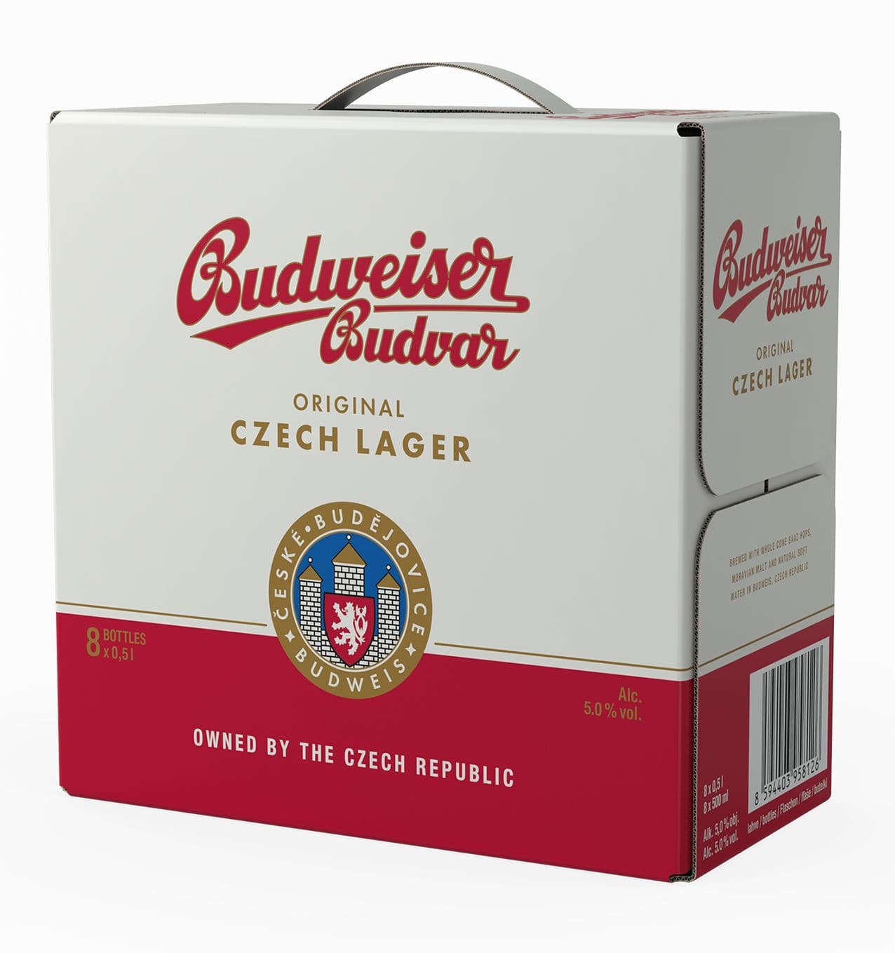 Budweiser Budvar Světlý ležák pivo multipack 8x0,5 l